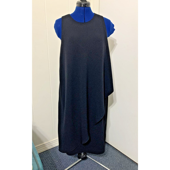 Lauren Ralph Lauren Dresses & Skirts - Lauren Ralph Lauren Sleeveless Midi Black Ruffle Dress Size 16 LBD Church